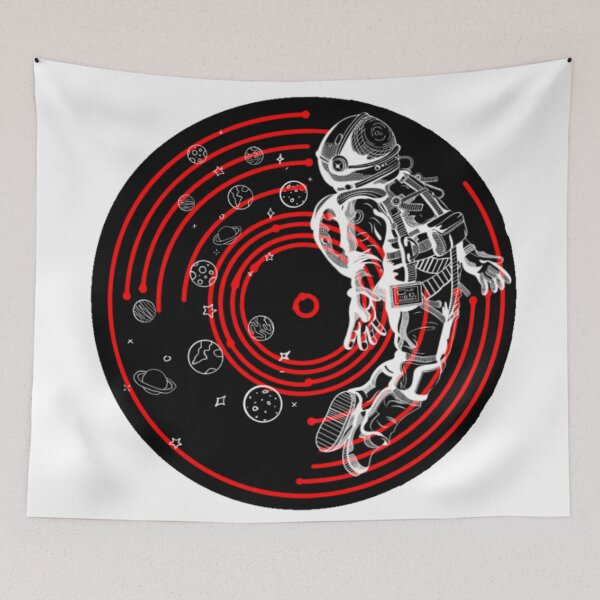 Item preview, Space vinyl black designed and sold by ArtBySandmage.