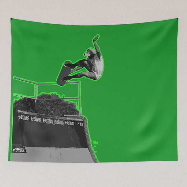Item preview, Cool skater on green designed and sold by Aura-E.