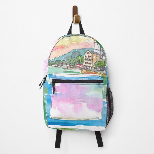 Item preview, St Wolfgang Lake and famous Waterfront with Mountain view in Austria designed and sold by artshop77.