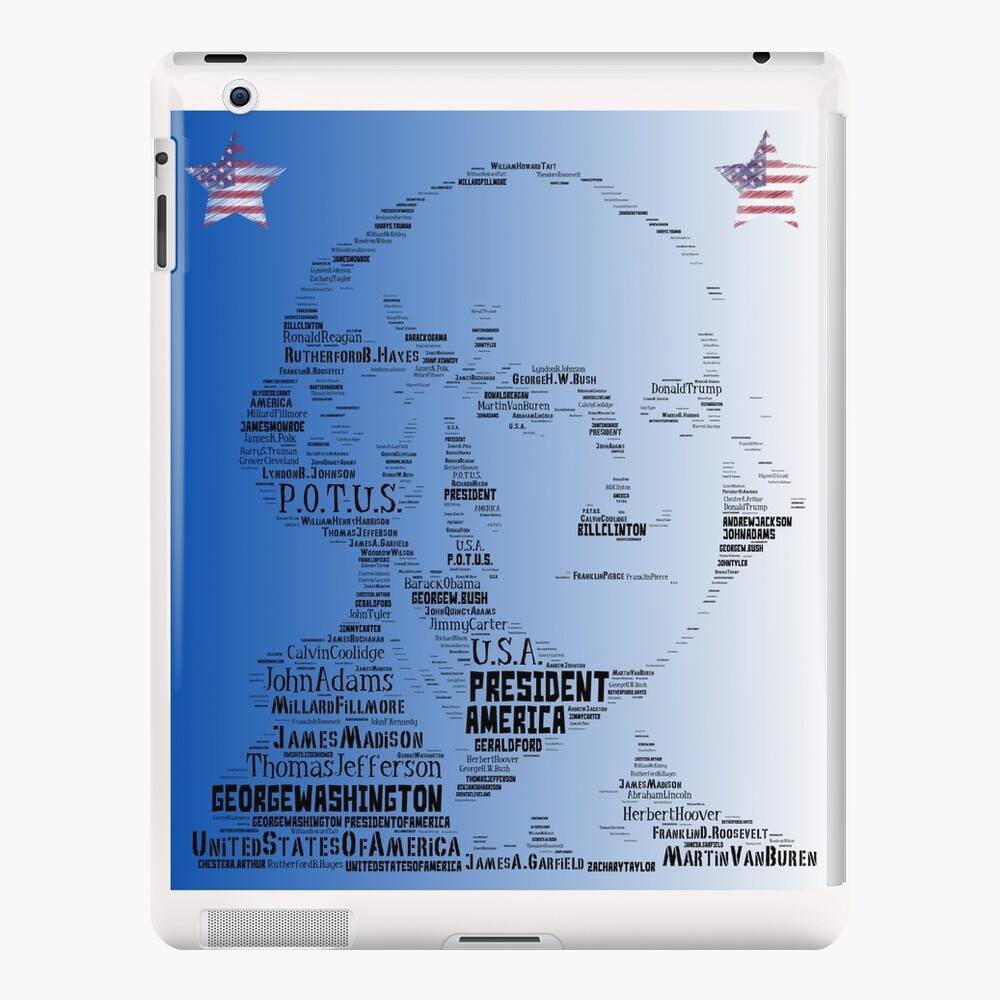 george-washington-in-the-names-of-all-45-us-presidents-ipad-case