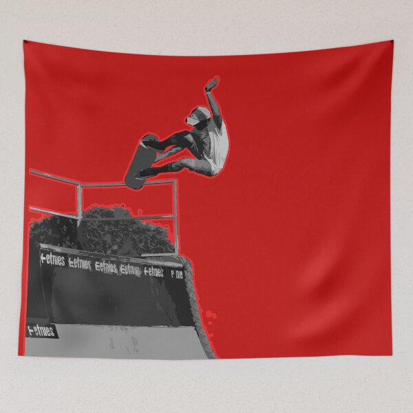 Item preview, Cool skater on red designed and sold by Aura-E.