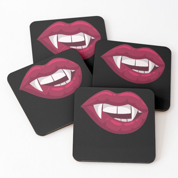 Item preview, Female Vampire Fangs Biting Lip designed and sold by andr0narak.