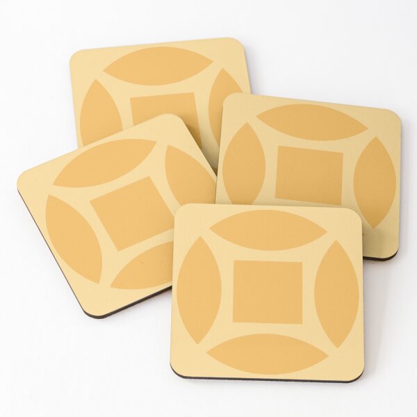 Item preview, Geometric Pattern: Intersect Square: Lemon designed and sold by Red Wolf.