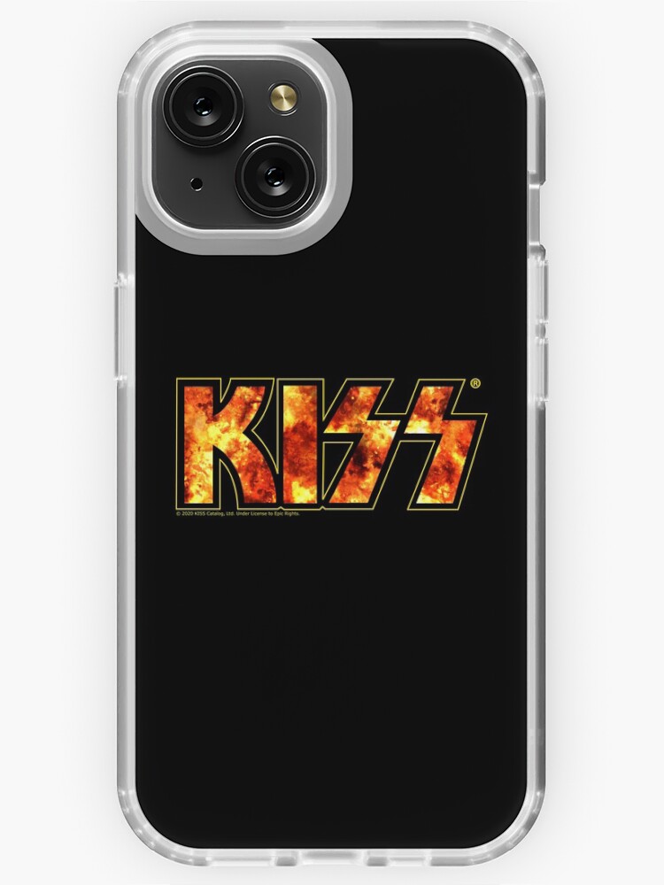 "Kiss Band Fire Logo " iPhone Case for Sale by designminimal Redbubble