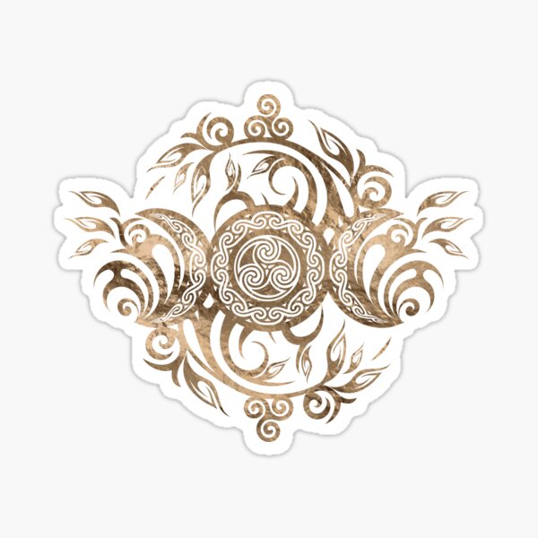 Item preview, Triple Moon Ornament with Triskelion  designed and sold by k9printart.