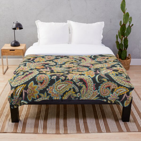 Item preview, NOMAD PAISLEY - CHARCOAL designed and sold by meganpalmer.
