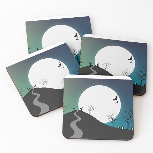 Item preview, Halloween background. moon and dark forest. designed and sold by ShopThousand.