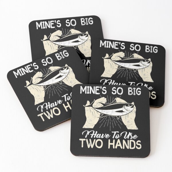Item preview, Mines So Big I Have to Use Two Hands T Shirt Funny Fishing Graphic Humor designed and sold by Simeon	 Dorelus.