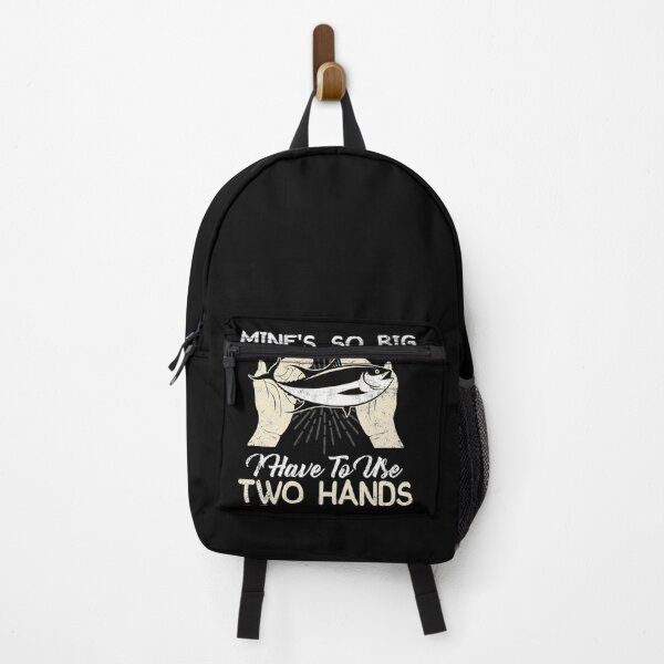 Item preview, Mines So Big I Have to Use Two Hands T Shirt Funny Fishing Graphic Humor designed and sold by Simeon Dorelus.