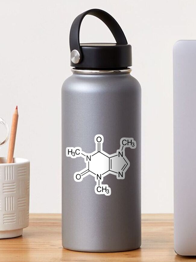 Caffeine Molecule Decal // Car Decal // Laptop Decal // Coffee