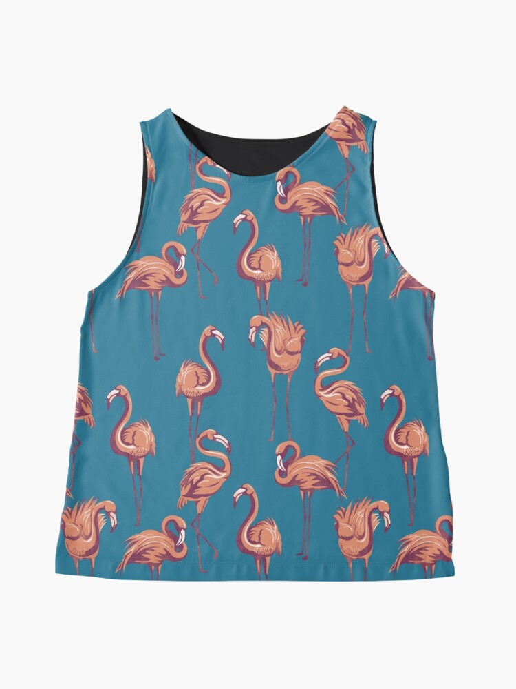 Thumbnail 4 of 6, Sleeveless Top, Flamingos designed and sold by meganpalmer.