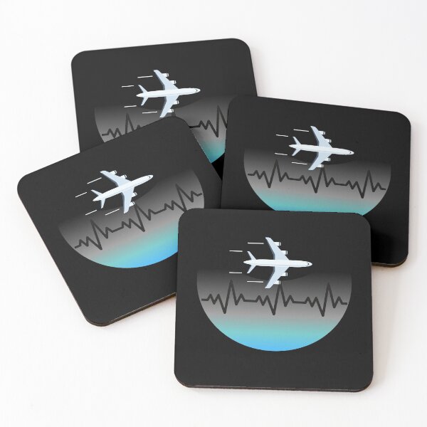 Item preview, Airplane Heartbeat in the sky designed and sold by Windmill Wildflowers.