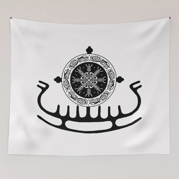 Item preview, Aegishjalmur; Helm of Awe; Viking; designed and sold by StickerApe.