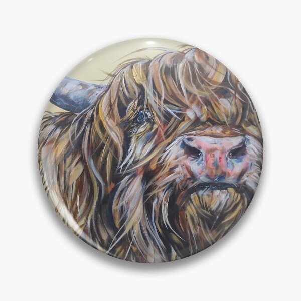 Item preview, Wally McWindy. Highland hairy cow, Heilan Scottish funny coo art by award-winning UK artist Sam Fenner designed and sold by SamFennerArt.