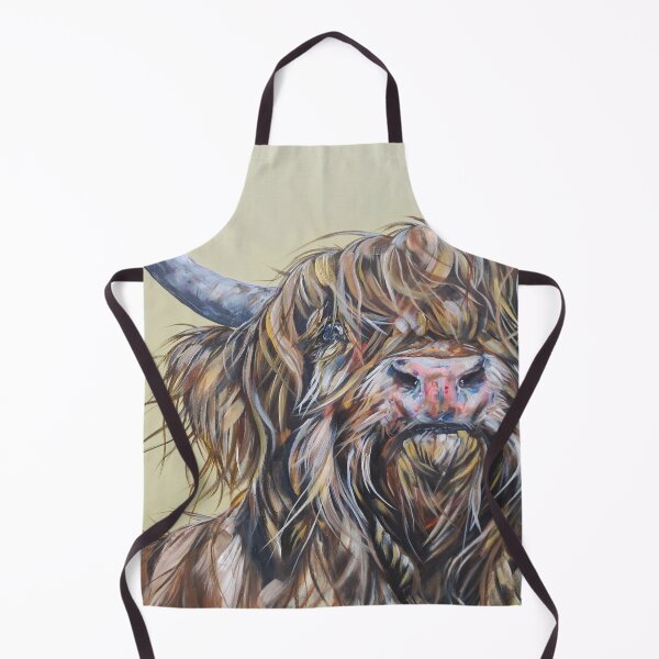 Item preview, Wally McWindy. Highland hairy cow, Heilan Scottish funny coo art by award-winning UK artist Sam Fenner designed and sold by SamFennerArt.