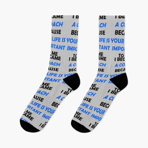 Item preview, I became a coach because your life is important to me (blue grey edition) designed and sold by Deegital18.