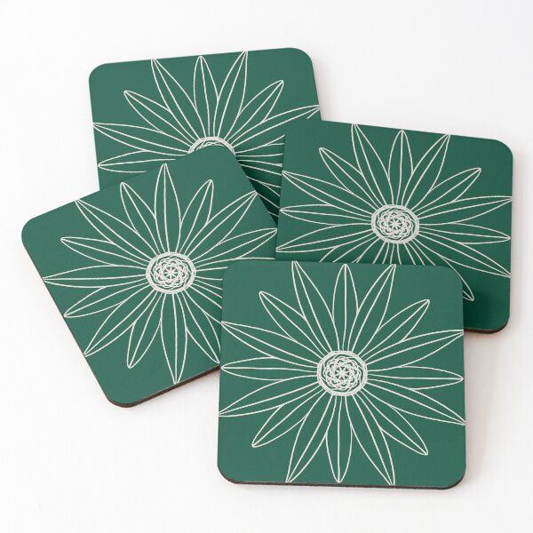 Item preview, Minimal Flower 11 in Emerald designed and sold by MinimalStudio.
