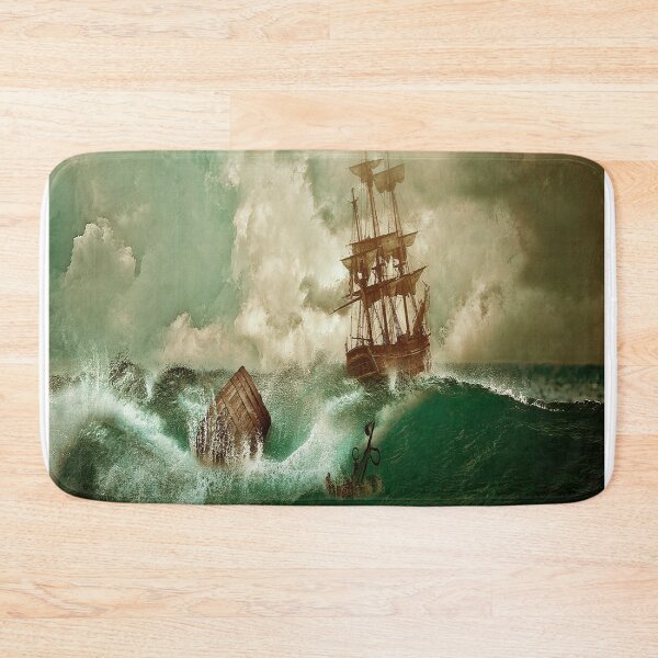 Item preview, green Ocean storm ship designed and sold by MousaObaid.