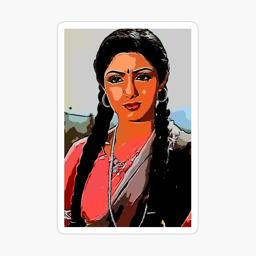 Portrait of Sridevi by CHHAYANKANArts on Stars Portraits  2