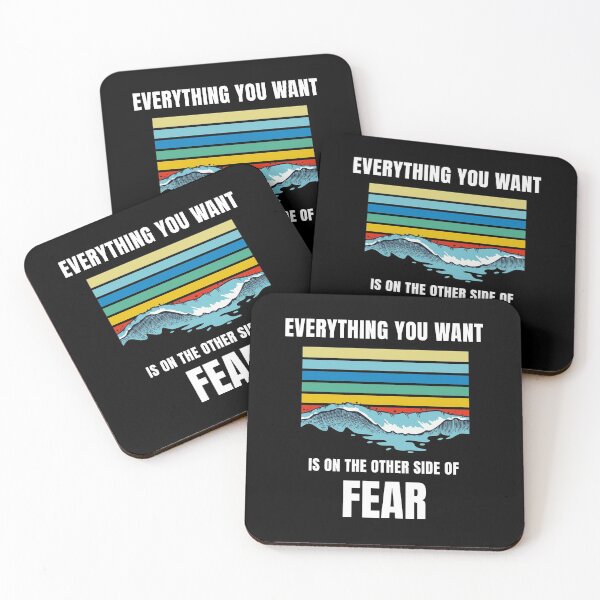 Item preview, Retro Everything you want is on the other side of fear designed and sold by Lijo Jose.