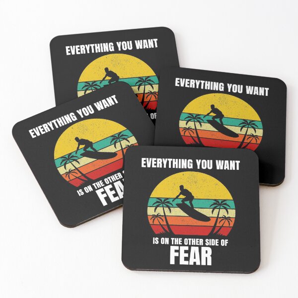 Item preview, Retro Everything you want is on the other side of fear designed and sold by Lijo Jose.