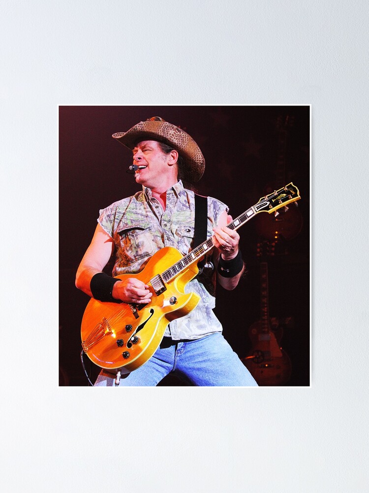 Music Legend Ted Nugent Poster For Sale By Visdia Redbubble 