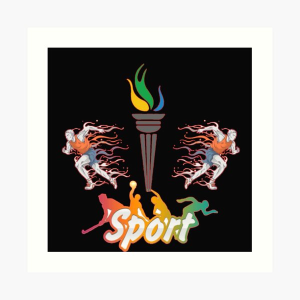 "sports logo" Art Print by SusmitaShil Redbubble