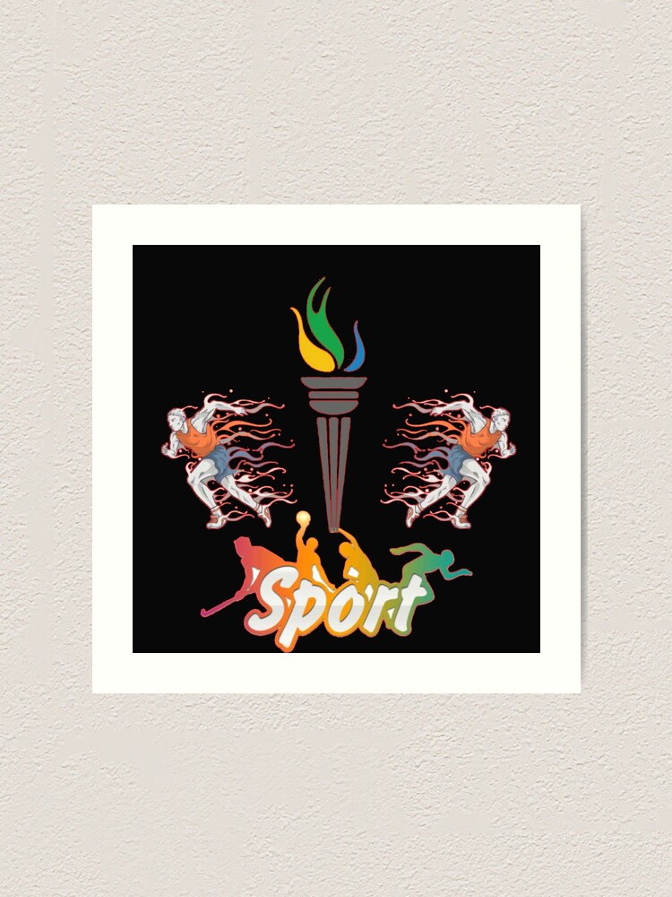 "sports logo" Art Print by SusmitaShil Redbubble