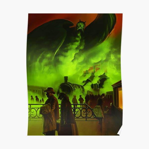 Cthulhuween Day 14 - Train to Berlin by Chris Huth Poster