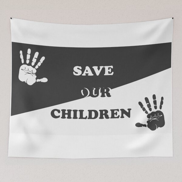 Item preview, Save our children 2020 - grey and white edition designed and sold by Deegital18.