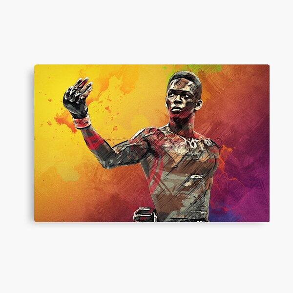 Israel Adesanya Pose Artwork Canvas Print