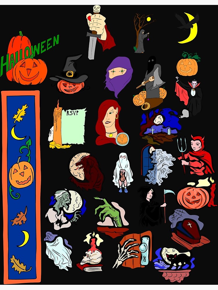 Thumbnail 3 of 3, Poster, Halloween is here Boo Boo ! designed and sold by JeanJohnJohn.