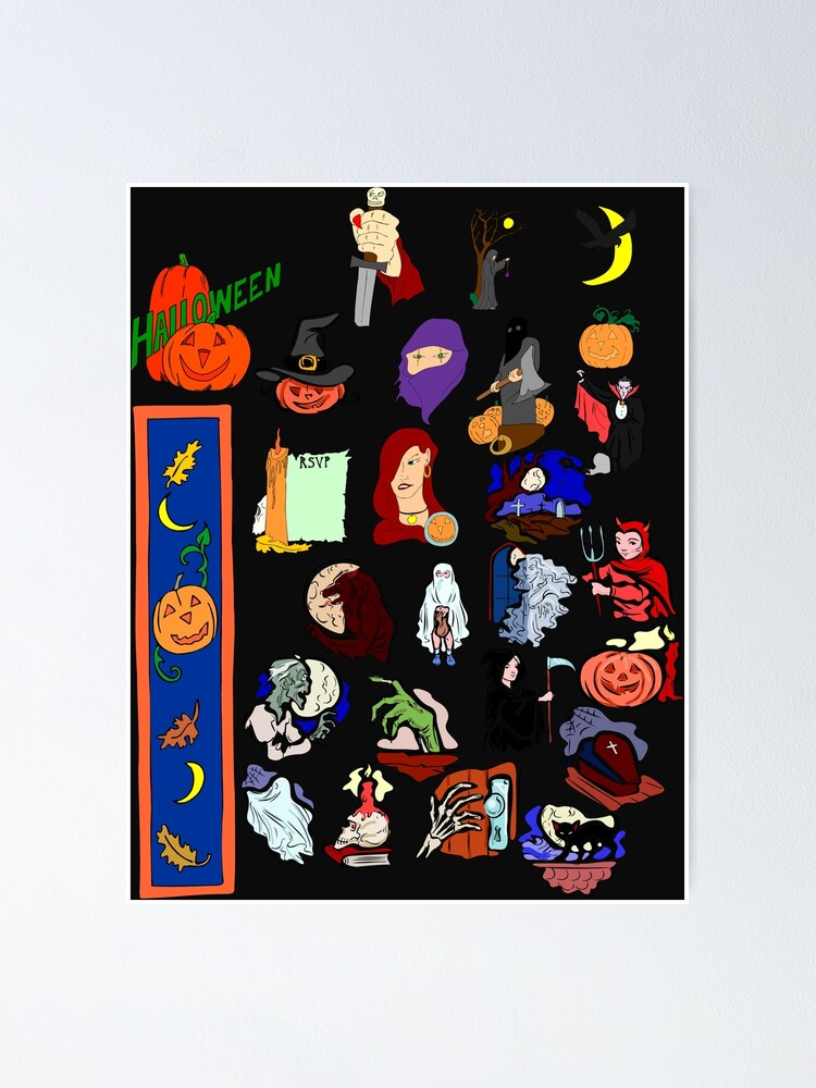 Thumbnail 2 of 3, Poster, Halloween is here Boo Boo ! designed and sold by JeanJohnJohn.