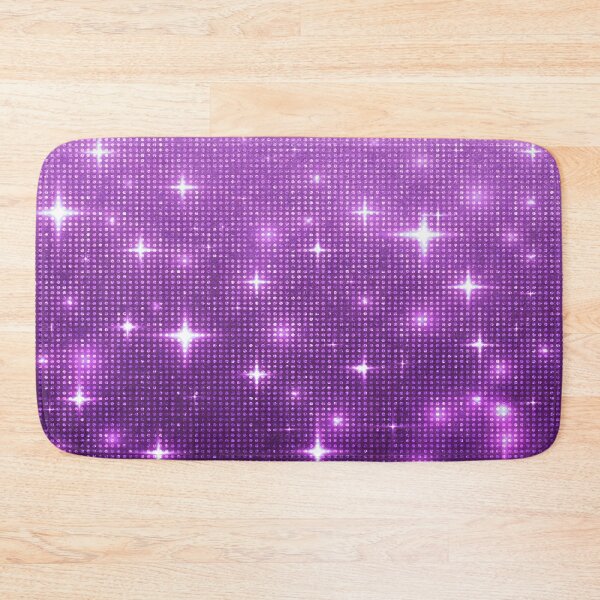 Item preview, Sparkly Stars and Glitter Effect Fluorescent Purple pattern designed and sold by WOW TeesAndThings.