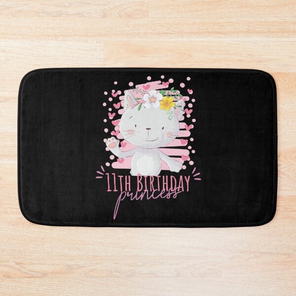 Item preview, 11th Birthday Princess Girl 11 Years Old Cat Lover B-Day graphic designed and sold by Grabitees.