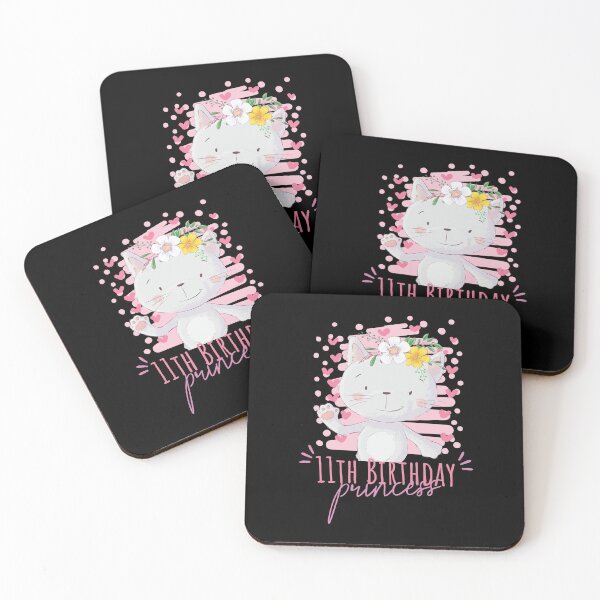 Item preview, 11th Birthday Princess Girl 11 Years Old Cat Lover B-Day graphic designed and sold by Grabitees.
