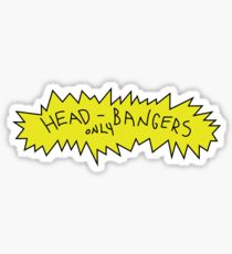 Head Bangers Only Sticker