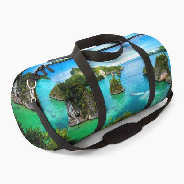 Turqoise Blue Ocean from Cliff - Triton Bay Indonesia Duffle Bag