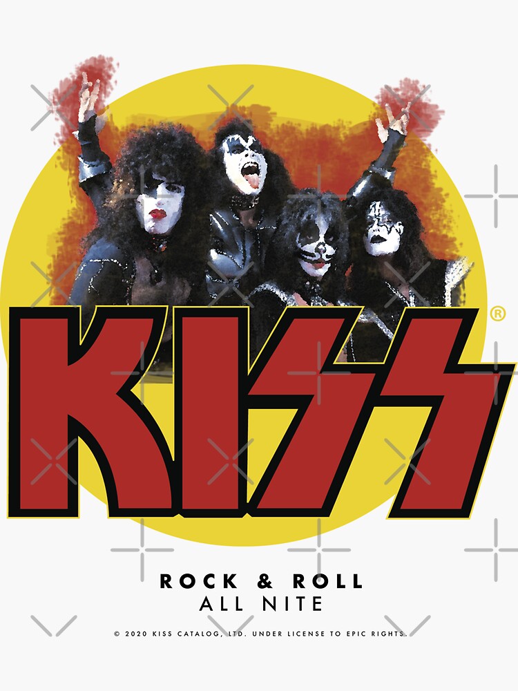 KISS KISS BAND ROCK ROLL AL NITE ILLUSTRATION MINIMALIST