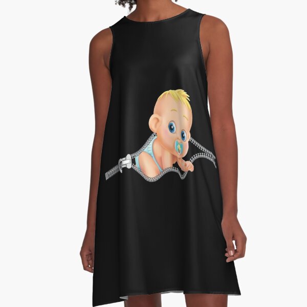 Maternity Sleeveless Pregnanty Print Dresses Casual Cartoon Dress