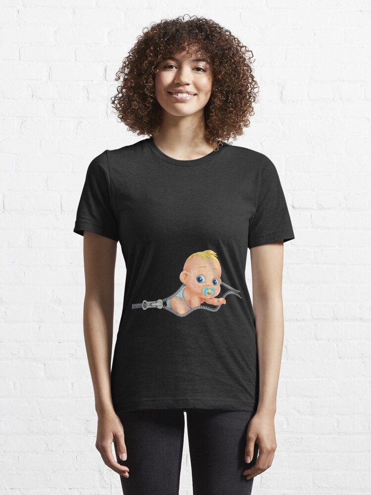 Baby peeking hot sale t shirt