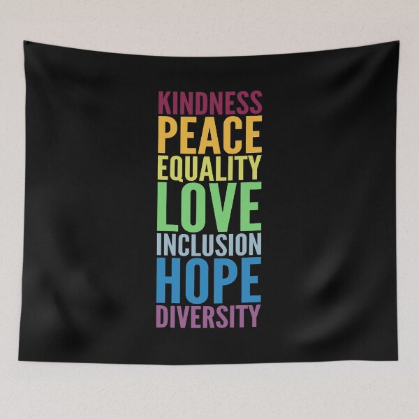 Item preview, kindness peace equality love inclusion hope diversity designed and sold by T-DESIGNEDZ.