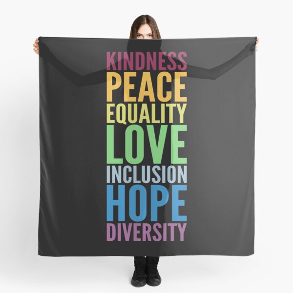 Item preview, kindness peace equality love inclusion hope diversity designed and sold by T-DESIGNEDZ.