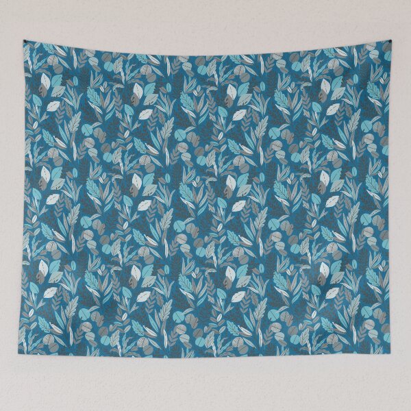 Item preview, Floral - Turquoise Blues designed and sold by NolkDesign.