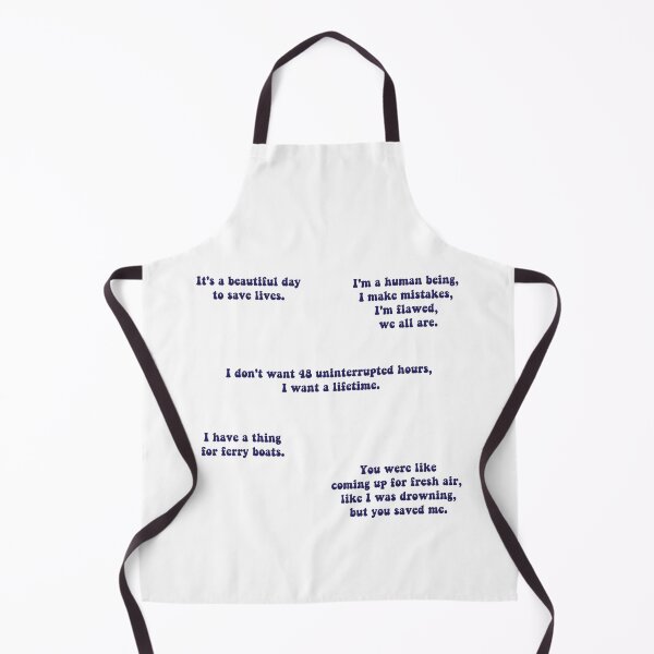 Item preview, Derek Shepherd's Ferry boat scrub text- in blue designed and sold by anins-azuree.