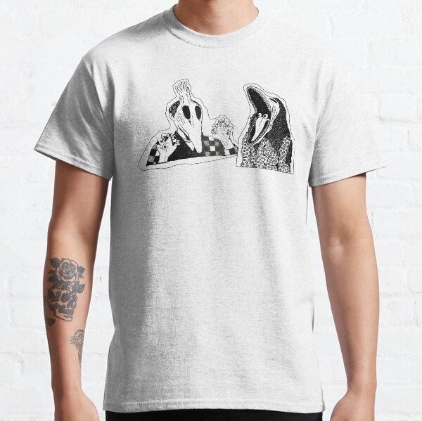 Adam & Barbara Monster Couple Beetle Juice Inspired Halloween 80's Goth Cult Film Classic T-Shirt