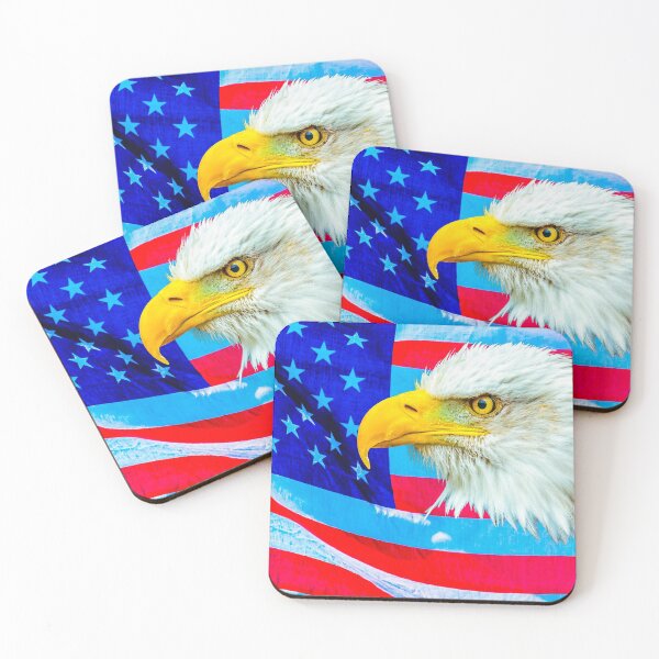 Item preview, Bald Eagle Head over Stars and Stripes designed and sold by Dalyndigital Photography.