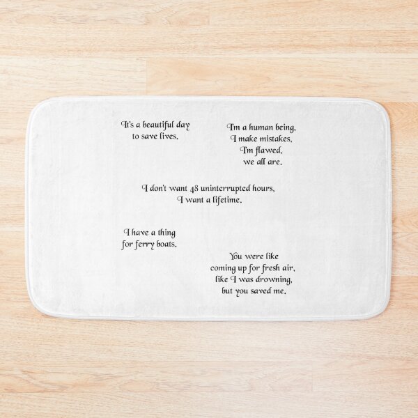 Item preview, Derek Shepherd's Ferry boat scrub text- in black designed and sold by anins-azuree.