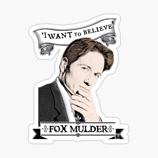 I Want To Believe Sticker By Rabbitwithfangs Redbubble