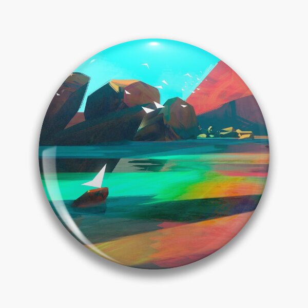 Item preview, Minimalistic Landscape painting designed and sold by Bowowwow.